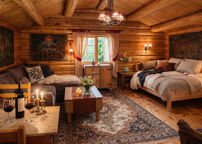 Sjarmerende Tommerhytte Pa Gardstun Baukal