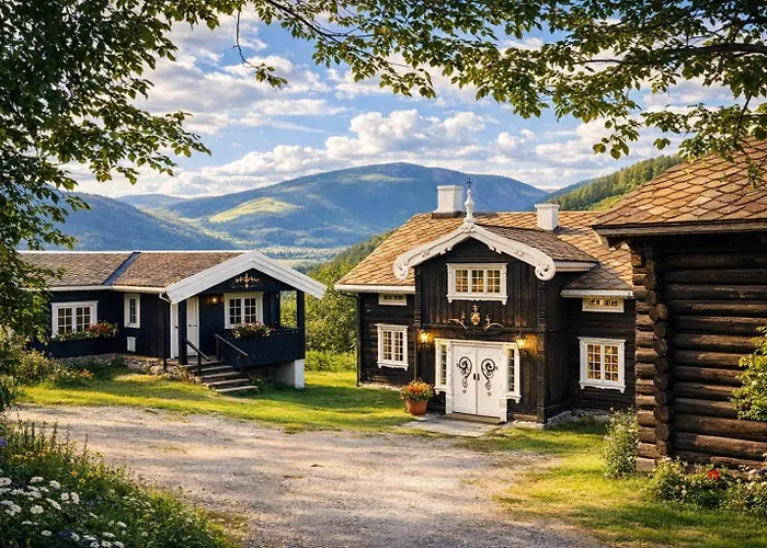 Sjarmerende Tommerhytte Pa Gardstun